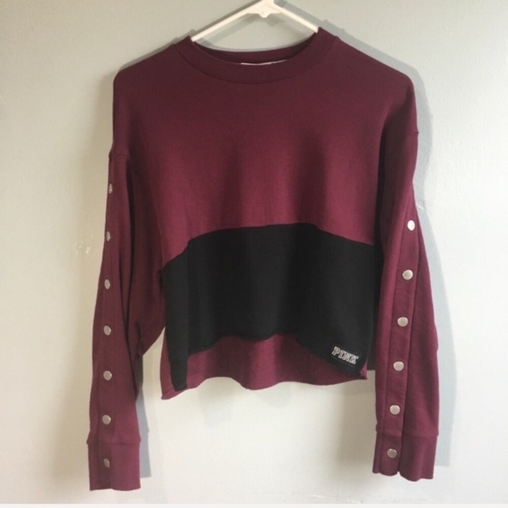 VS Pink Lightweight Crop Sweater Sz XS